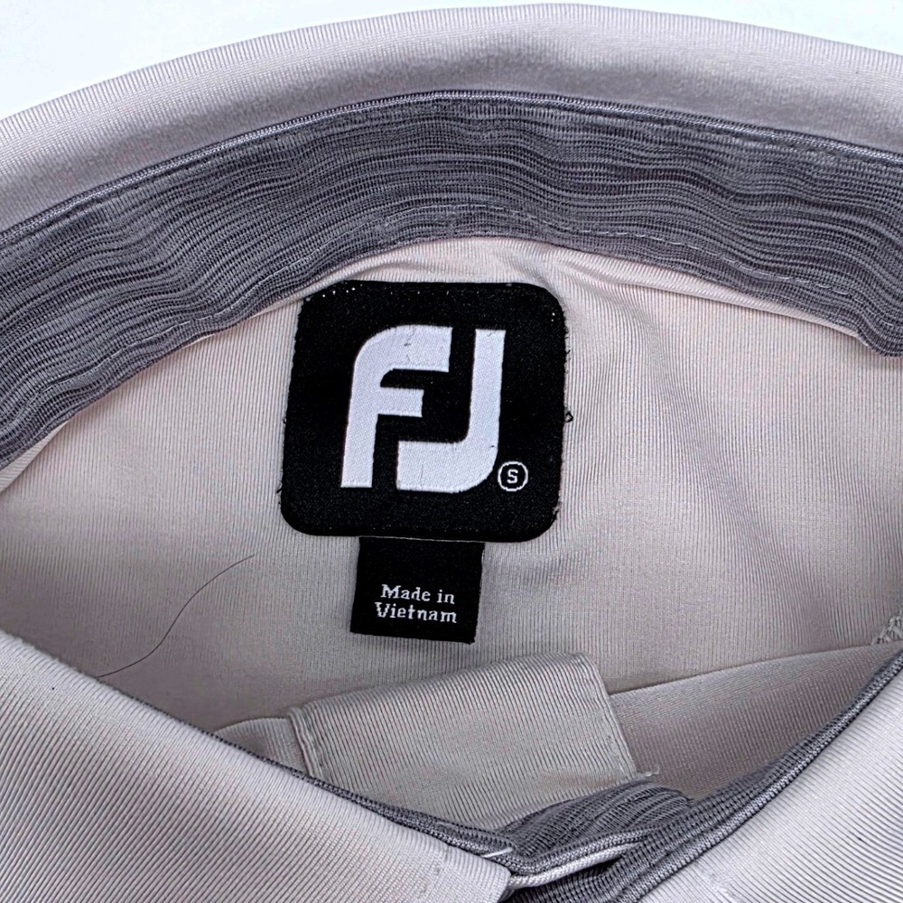 FootJoy Men‎ White Black Grey Colorblock ProDry Performance Golf Polo Shirt S - Picture 4 of 9